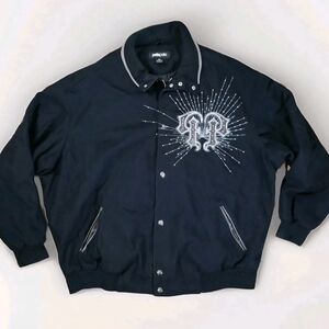 Men's Black Pelle Pelle Wool Jacket 30 Years Anniversary Sz 6X